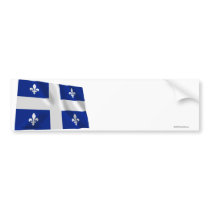 Flag of Quebec, Canada Bumper Stickers