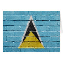 Flag of Saint Lucia Greeting Card