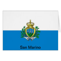 flag of San Marino Greeting Card