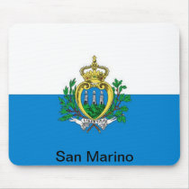 flag of San Marino Mousepad