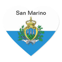 flag of San Marino Stickers