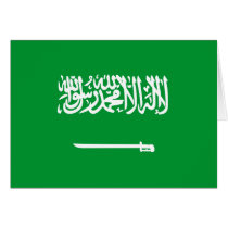 Flag of Saudi Arabia Greeting Cards