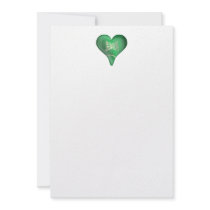 Flag Of Saudi Arabia In A Heart Personalized Invitations