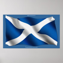 Flag of Scotland Bratach nàiseanta na h-Alba Print