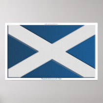 Flag of Scotland Bratach nàiseanta na h-Alba Print