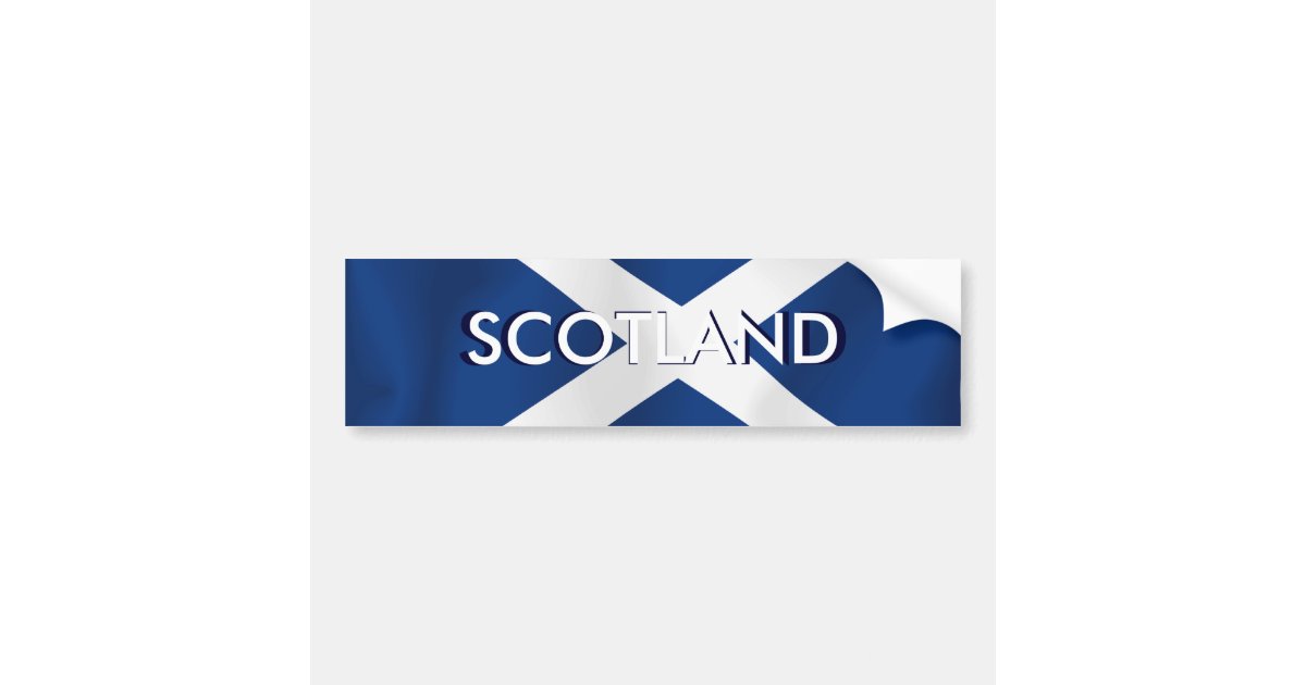 Flag of Scotland Bumper Sticker Zazzle