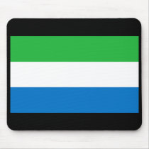 Flag of Sierra Leone Mouse Pads
