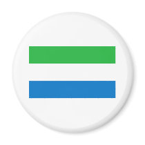 Flag of Sierra Leone Refrigerator Magnets