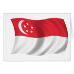 Flag of Singapore Greeting Cards