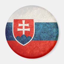 Flag of Slovakia Refrigerator Magnet