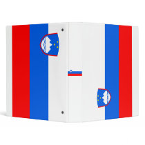 Flag of Slovenia 3 Ring Binder