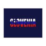 Flag of Slovenia Logo worded Slovenian flag Postcard