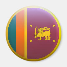 Flag of Sri Lanka Fridge Magnet