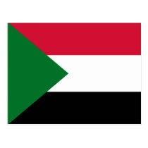 Flag of Sudan Postcard