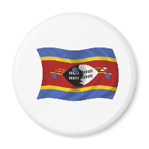 Flag of Swaziland Refrigerator Magnets