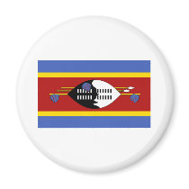 Flag of Swaziland Refrigerator Magnets