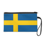 Flag of Sweden Bagettes Bag Wristlet Clutch