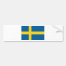 Flag of Sweden Bumper Stickers