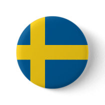 Flag of Sweden Pinback Button