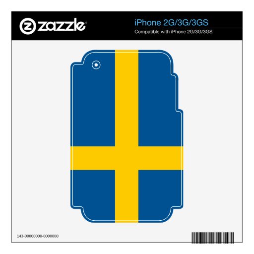 Flag of Sweden iPhone 3G Skins