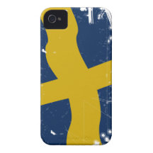 Flag OF Sweden iPhone 4 Cases