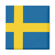 Flag of Sweden Refrigerator Magnet