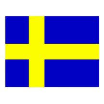 Flag of Sweden Postcard