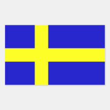 Flag of Sweden Rectangle Stickers