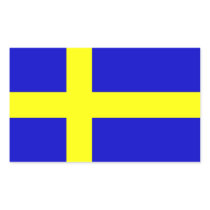Flag of Sweden Rectangle Stickers