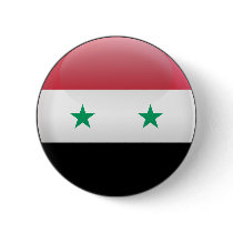 Flag of Syria Pinback Button