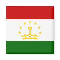 Flag of Tajikistan Fridge Magnet