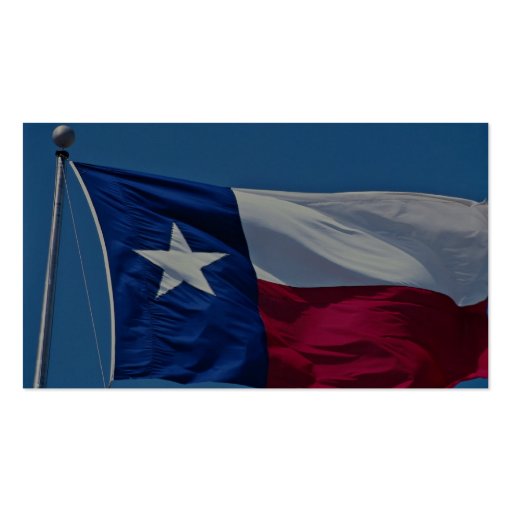 Flag of Texas Business Cards (back side)