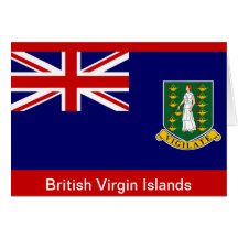 Flag of the British Virgin Islands Card