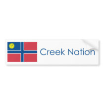 Flag of the Creek Nation bumper stickers