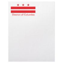 Flag of the District of Columbia Personalized Letterhead