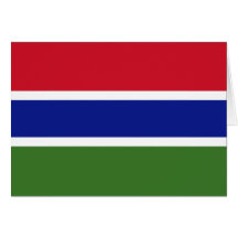 Flag of the Gambia Card