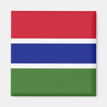 Flag of the Gambia Refrigerator Magnet