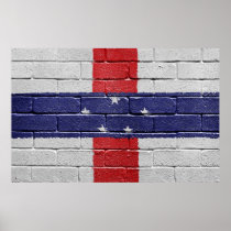 Flag of the Netherlands Antilles Print