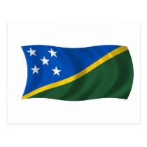 Flag of the Solomon Islands postcards