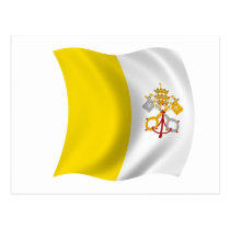 Flag of the Vatican City postcards