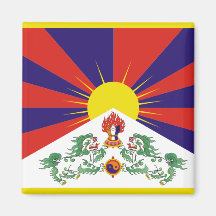Flag of Tibet Magnets