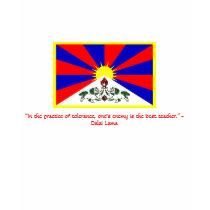 Flag of Tibet Quote Dalai lama t-shirts