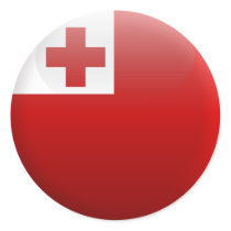 Flag of Tonga Round Sticker