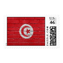 Flag of Tunisia Postage Stamp