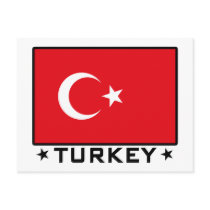 Flag of Turkey Postcard
