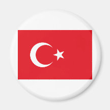 Flag of Turkey Products Refrigerator Magnets