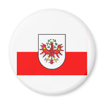 Flag of Tyrol, Austria magnets by Vexillophile Flag of Tyrol, Austria magnets