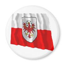 Flag of Tyrol, Austria Refrigerator Magnets