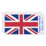 Flag of U.K., Happy Holidays from U.K. Photo Card