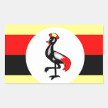 Flag of Uganda Rectangle Sticker